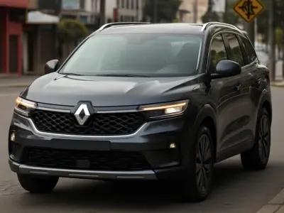 Renault Grand Koleos aparece em testes no Brasil; lançamento híbrido em 2026