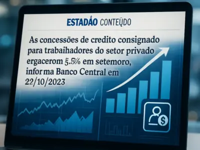 Estadão Conteúdo: Crescimento e Desafios do Crédito Consignado Privado em 2025