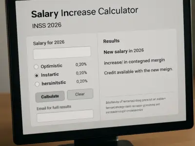 Calculadora Aumento Salarial INSS 2026: Simule Percentuais 9,20% a 8,30%