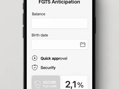 Simule sua antecipação FGTS: saldo, aniversário e contratação segura