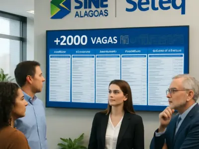 Sine Alagoas divulga mais de 2 mil vagas com carteira assinada